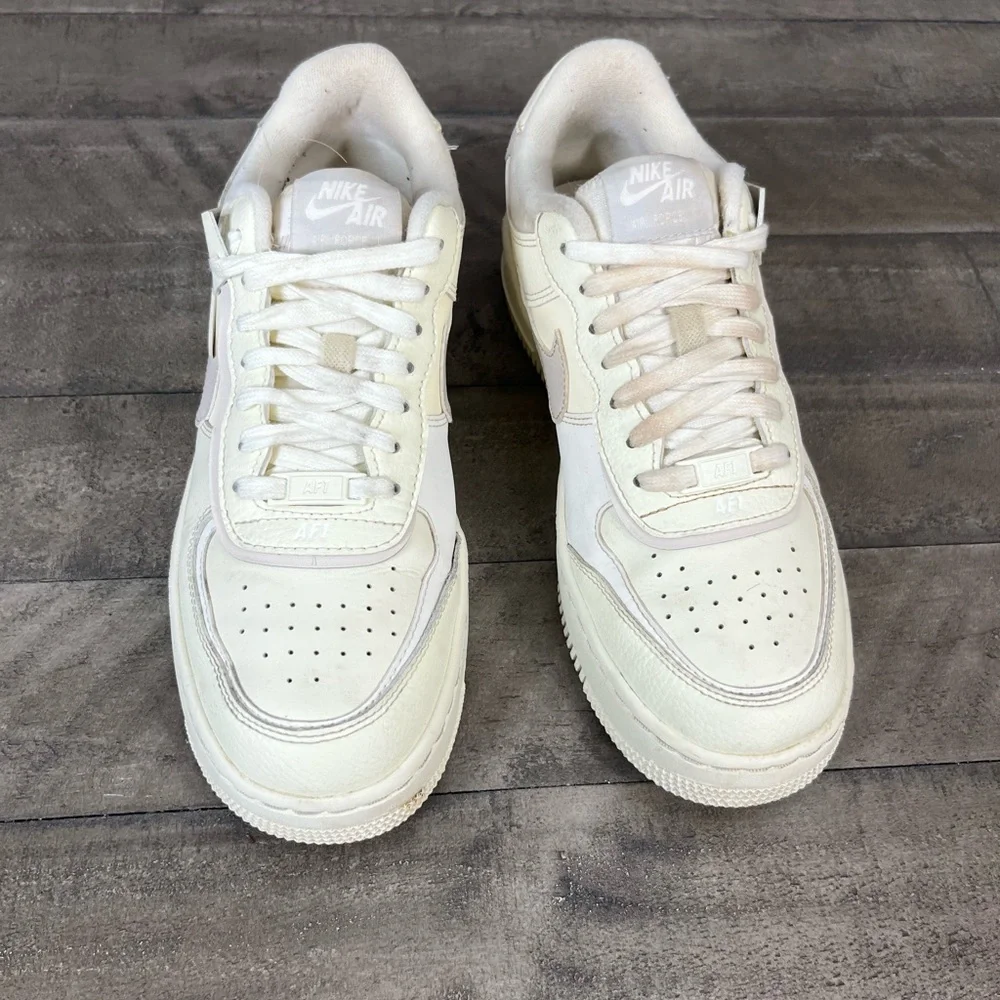 Nike Air Force 1 Shadow Low Coconut‎ Milk' Sneakers Women’s Sz 8.5